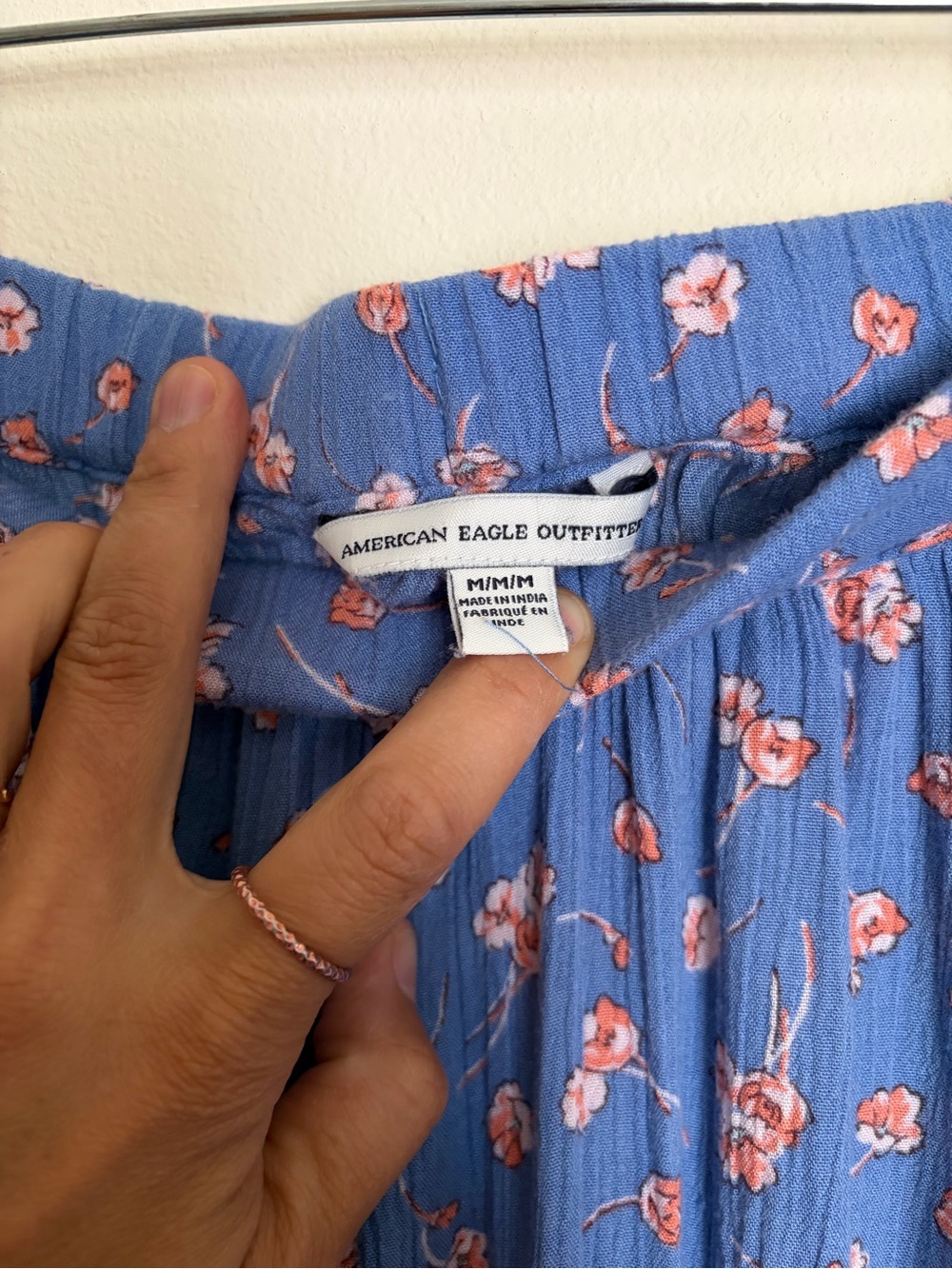 Blue Floral High-Low American Eagle Skirt - Picture 5 of 6